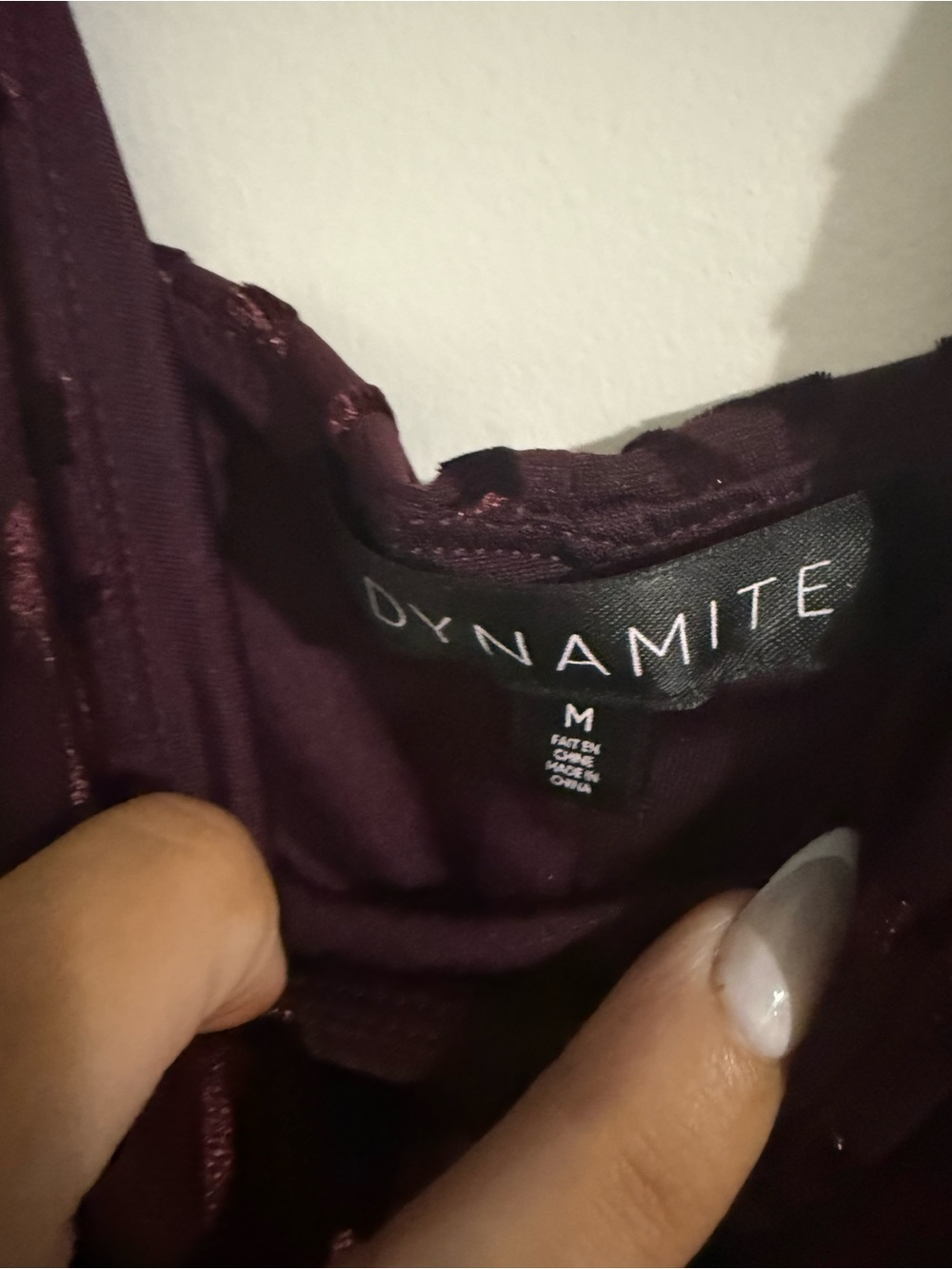 Dynamite Plum Textured Midi Slip Dress - Picture 2 of 3